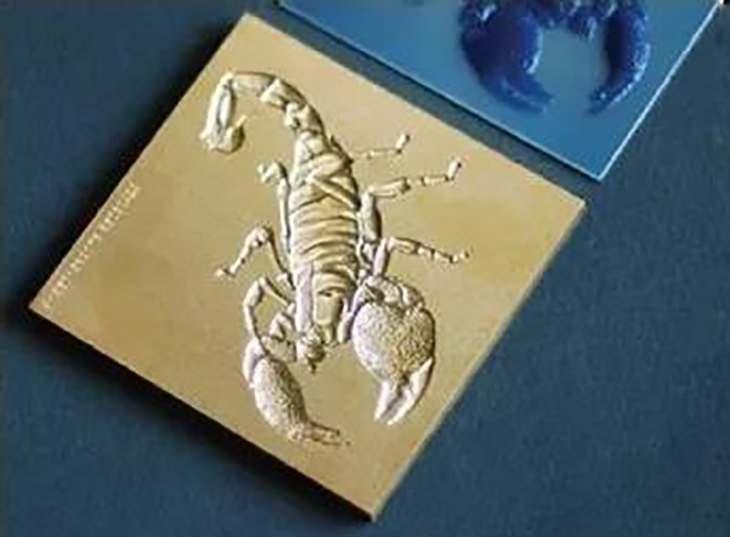 Concave and convex printing plate making process