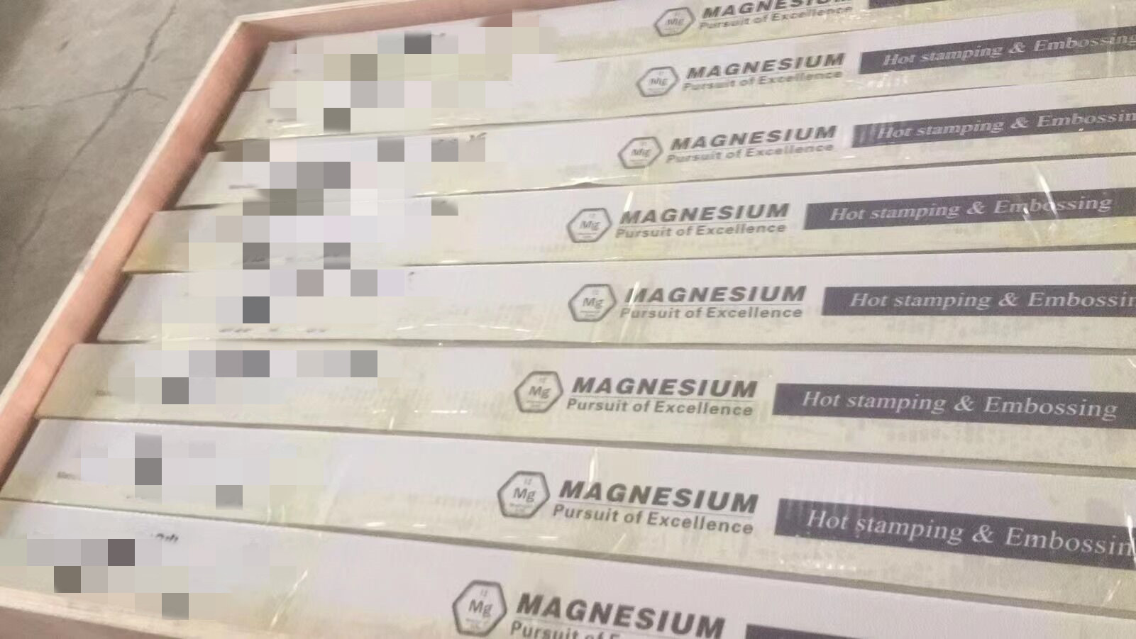 Turkish customer ordered 180pcs magnesium etching plates