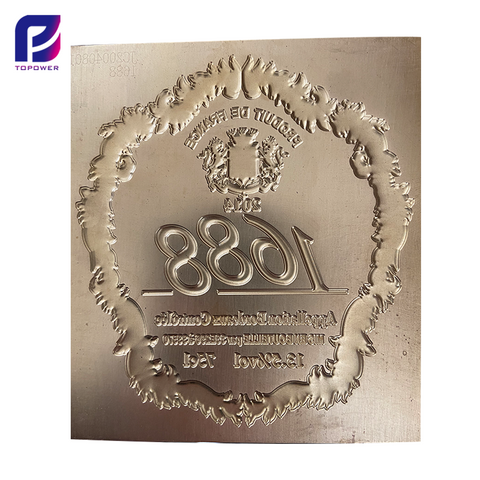Finished Customized Copper Etched Printing Plate 